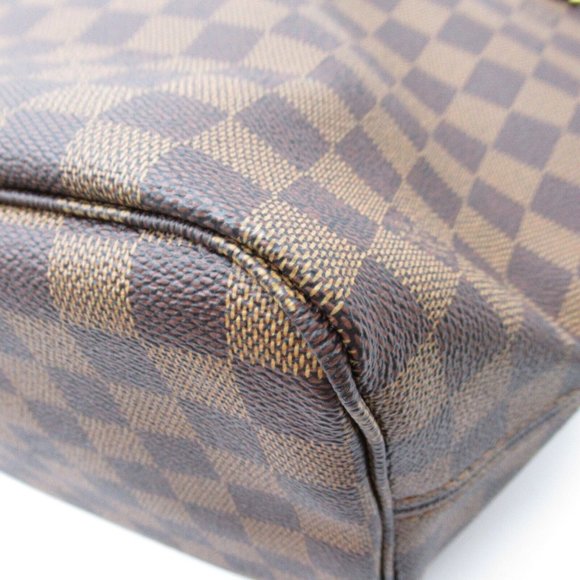 LOUIS VUITTON Neverfull MM Tote Bag Damier canvas Brown Used Women LV - Picture 5 of 9